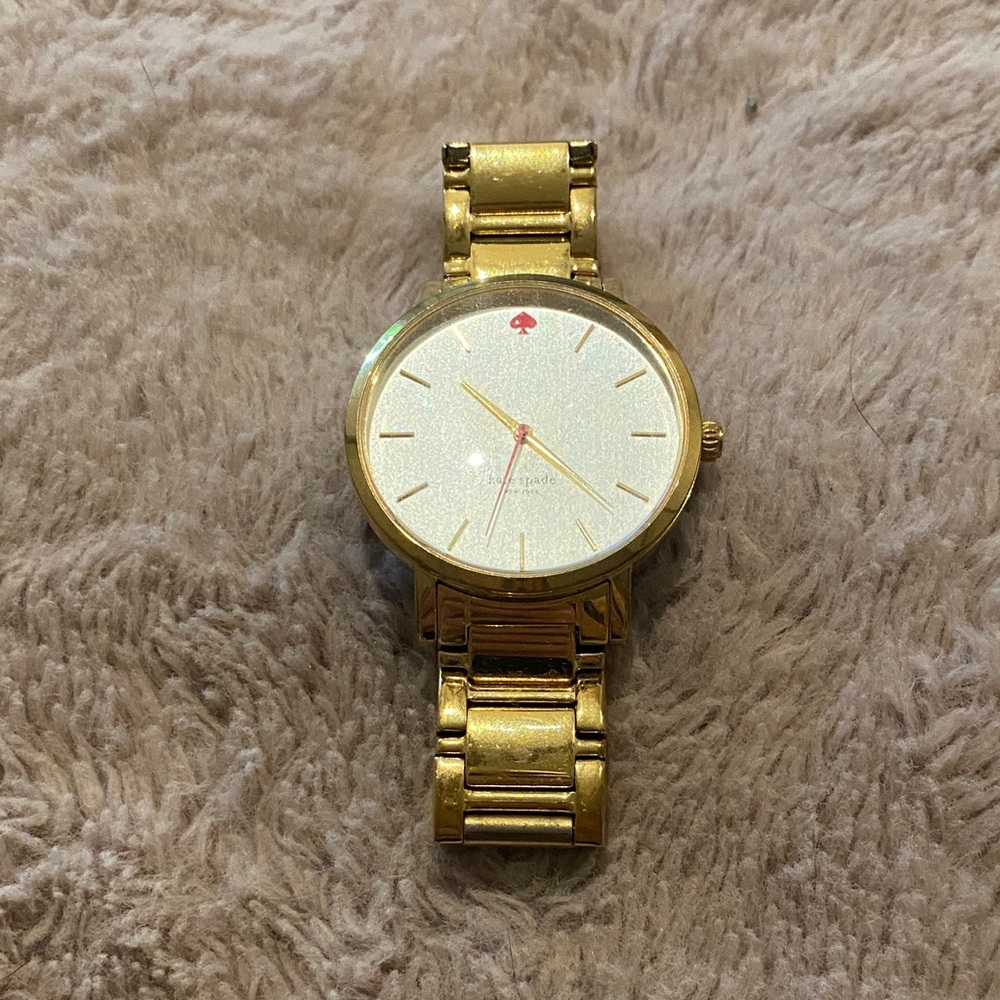 kate spade Gold and White Women's Watch (needs new battery)
